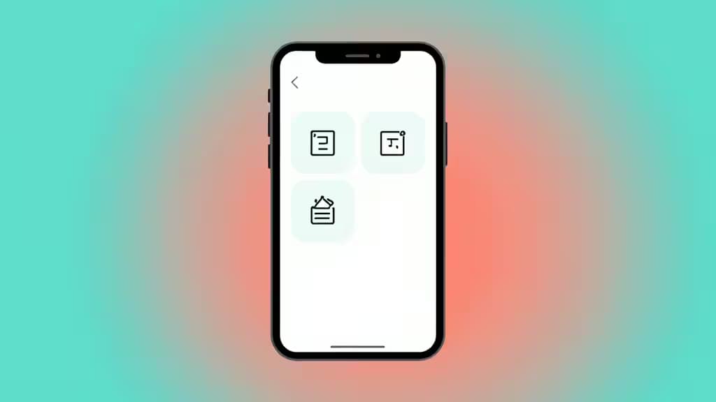 Uno smartphone mostra un'interfaccia minimalista con tre icone che rappresentano le opzioni di pagamento a rate per i negozi Shopify.