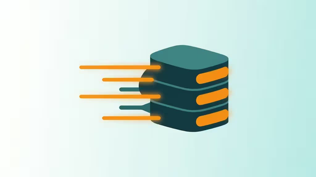 Abstract illustration of a glowing bun-shaped server icon with speed lines in orange and teal tones, representing fast Bun.js hosting infrastructure.