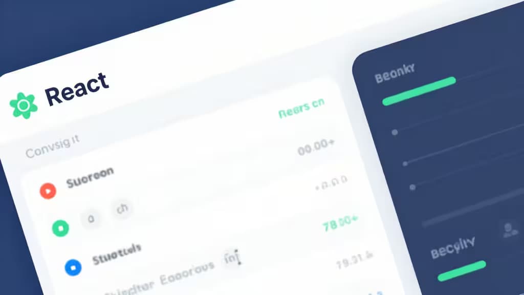 A sleek dashboard interface showcasing React error monitoring tools with vibrant green accents and clean typography.