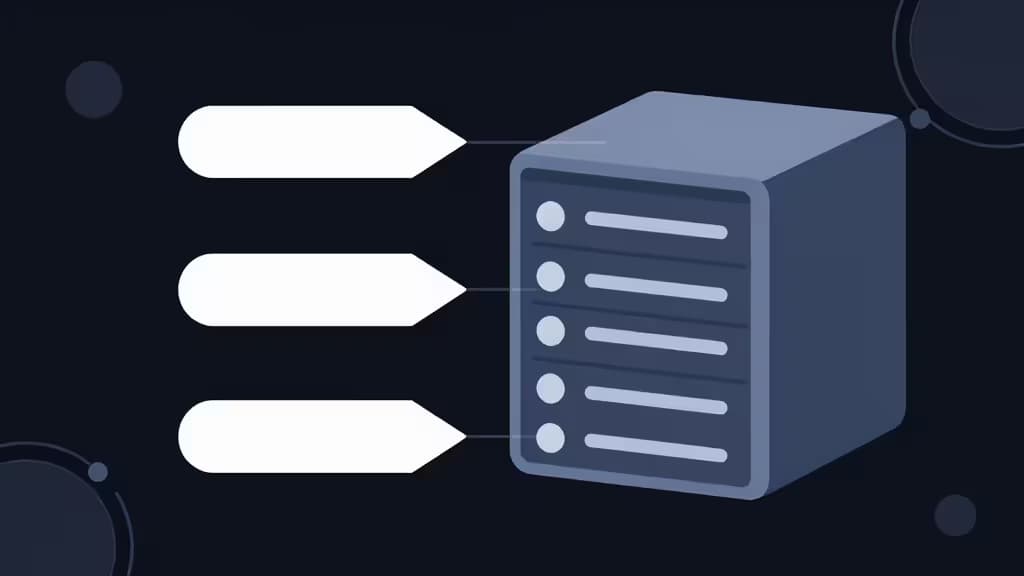 Three white arrows point to a blue server rack, symbolizing automated PostgreSQL backup solutions.